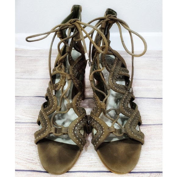 1. State Kayley Caged Lace-Up Studded Sandal - Picture 5 of 7